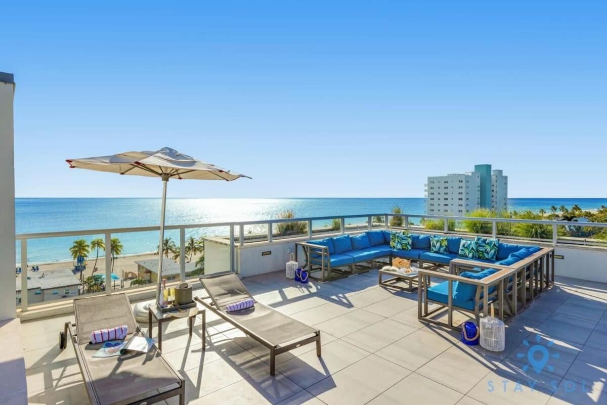 Rooftop Pool - Balcony - Hollywood Beach Broad - Walk Zewnętrze zdjęcie