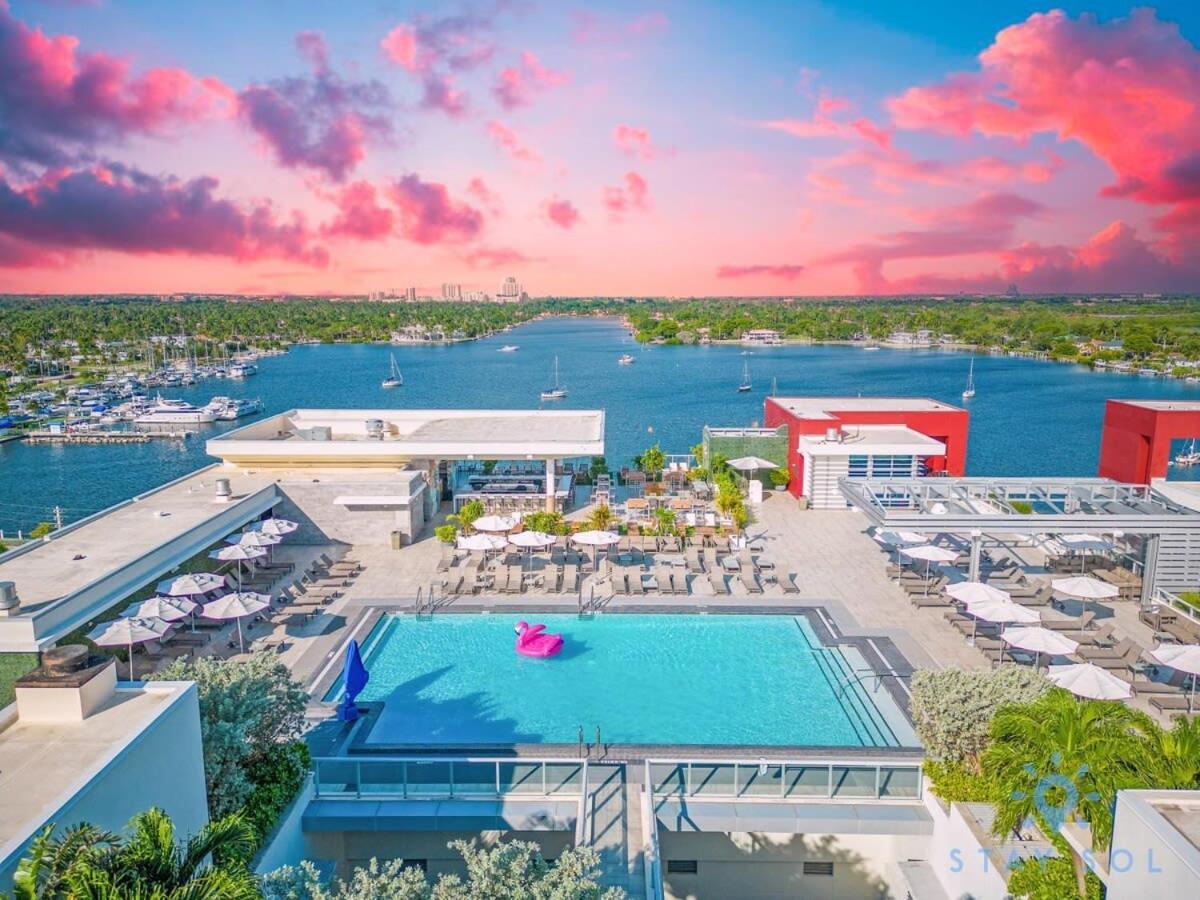 Rooftop Pool - Balcony - Hollywood Beach Broad - Walk Zewnętrze zdjęcie