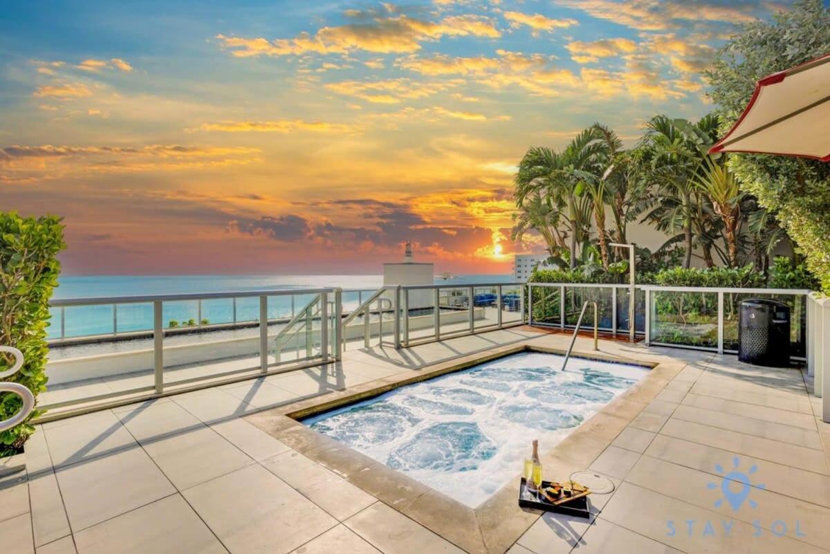Rooftop Pool - Balcony - Hollywood Beach Broad - Walk Zewnętrze zdjęcie